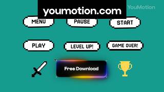 Free Pixel Game UI & Retro Icons (Ae) | 8-Bit Icon Pack for After Effects screenshot 5