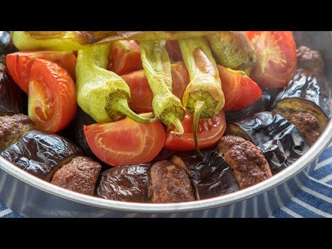 *Türkisch kochen* Patlıcan Kebap + Pita Brot 29 08 2017 WDR Auberginen kebap
