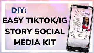 HOW TO CREATE A TIKTOK/ STORY SOCIAL MEDIA KIT WITH BAZAART (EASY) screenshot 5