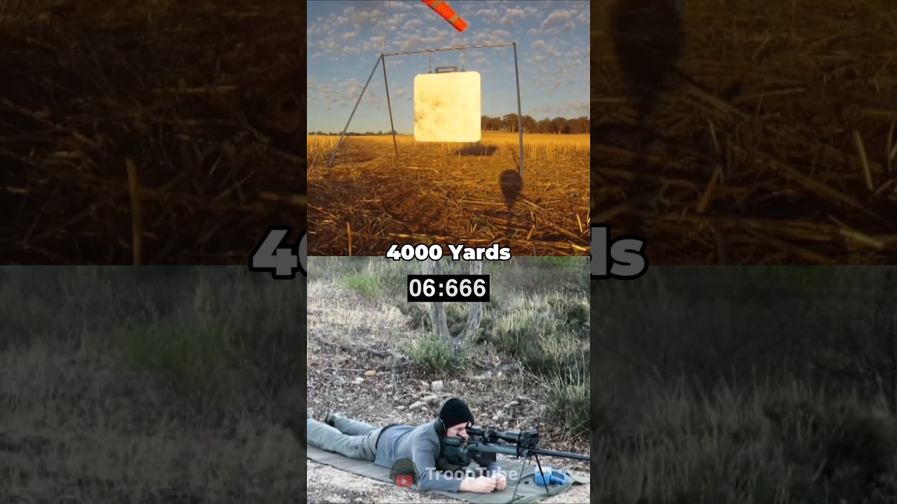 150 Yards vs 4000 Yards!#military #hunting #shorts