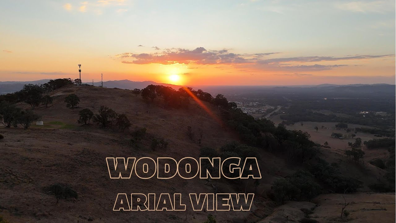 Wodonga Aerial view 4K Australia Melbourne