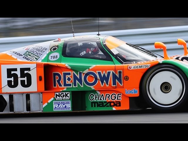 MAZDAのファンイベントでルマン優勝車「787B」がデモラン！@ FSW - YouTube