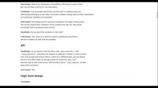 Design Review : Number of concurrent users in a website.