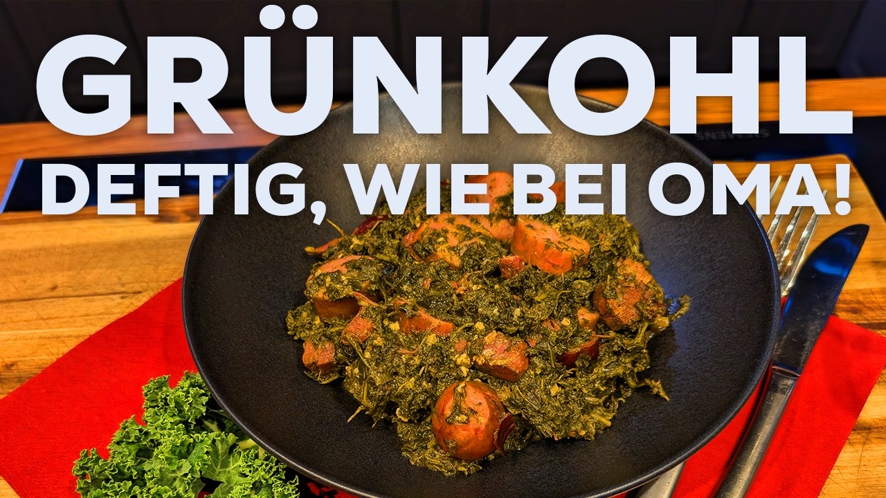 Grünkohl wie bei Oma - der deftige norddeutsche Klassiker mit Kassler und Bregenwurst