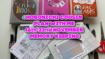 BRAND NEW HOBONICHI COUSIN KIT WITH FOIL OVERLAYS | MEMORY KEEPING | PLAN WITH ME 16th-22nd NOVEMBER