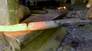 blacksmithing~ how to make a fish design | forging a chheni