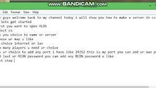 How To Make Ur Own Server In Cs1.6 [HLDS]
