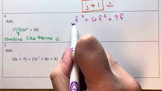 Add and Subtract Polynomials (Example 4)