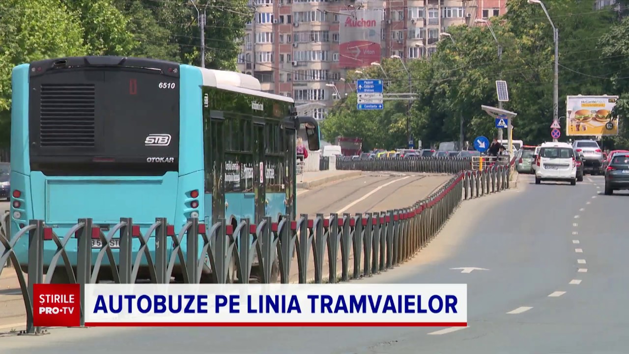 Autobuzele din Bucureşti vor circula şi pe linia de tramvai. Cât de repede vor ajunge aşa