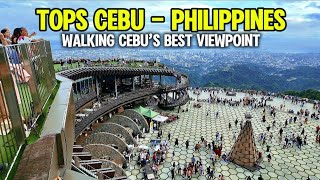 TOPS Cebu Walking Tour | Night View of Cebu City | 4K Philippines