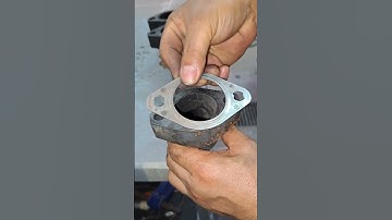 method for attaching the exhaust gasket manifold #mechanics #tutorial #youtube #youtubeshorts