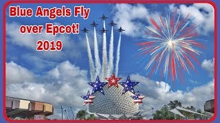 Blue Angels fly over Epcot for Military Appreciation Month! 2019 Disney NEW  military appreciation
