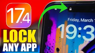 iOS 17.4 - LOCK Any iPhone App with FACE ID or PASSCODE ! by iReviews 9,222 views 1 month ago 4 minutes, 1 second