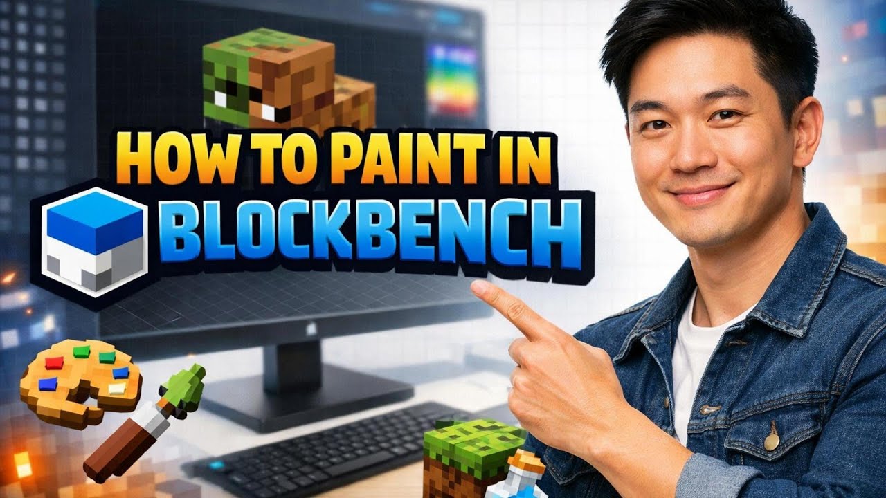 How to PAINT in Blockbench (Step by Step) - YouTube