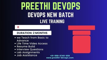 DEVOPS ON AWS Live Training |  REGULAR CLASSES | 6th APRIL @ 6:00 to 7:30 AM IST
