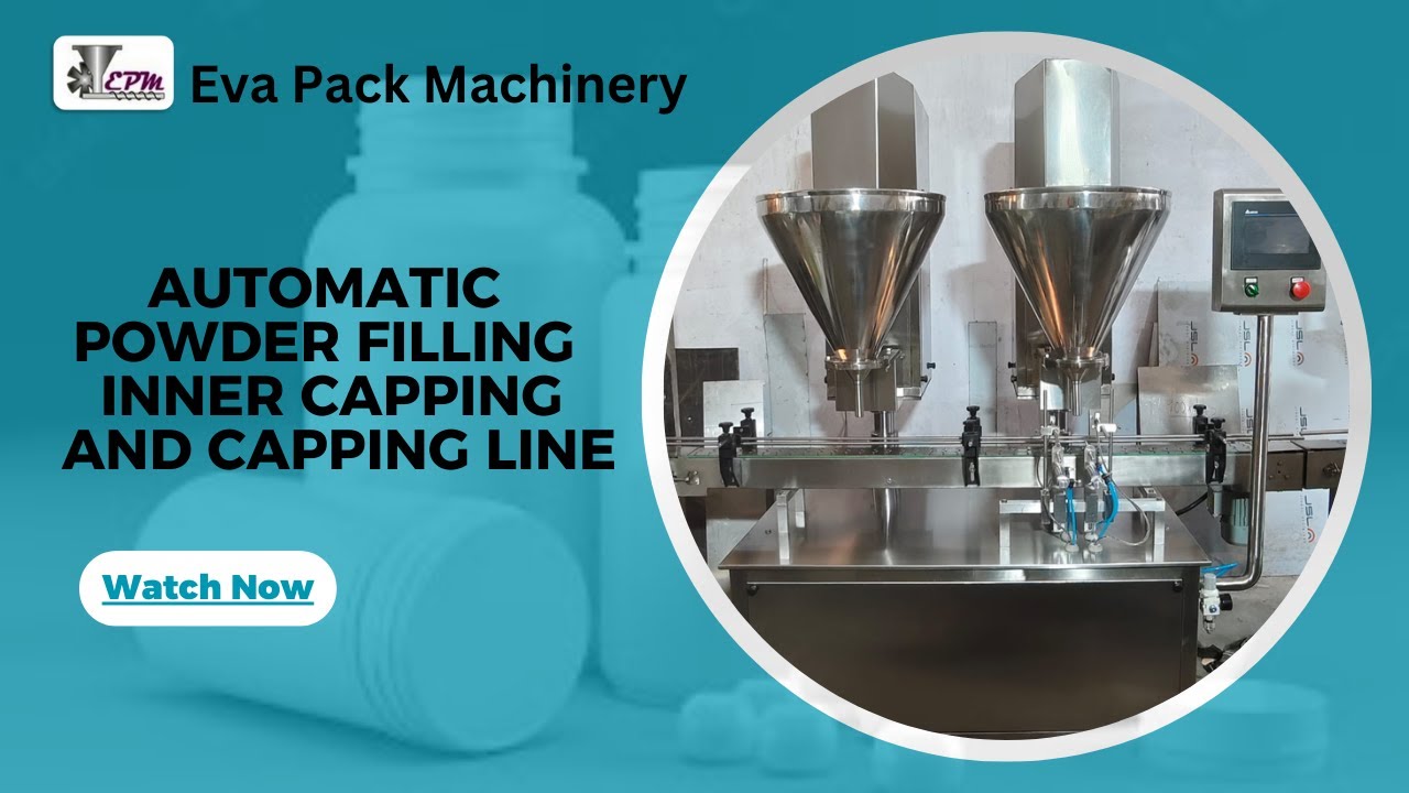 **"High-Speed Powder Filling, Inner Capping & Screw Capping Machine | Precision & Efficiency"**