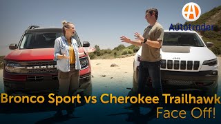 Ford Bronco Sport vs Jeep Cherokee Trailhawk FaceOff Comparison!