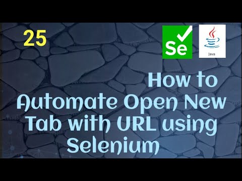 How to automate Open New Tab with URL using Selenium Java