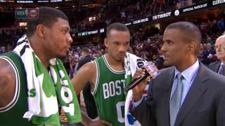 Marcus Smart & Avery Bradley Interview   Celtics vs Cavaliers   Game 3   May 21, 2017   NBA Playoffs