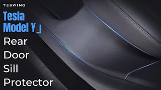 How to Install Tesla Rear Door Sill Protector for Model Y - Teswing