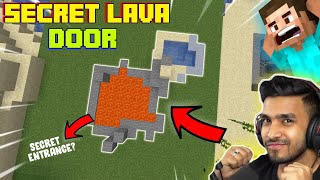 How To Make Secret Lava Entrance Like Techno Gamerz In Minecraft Full Tutorial