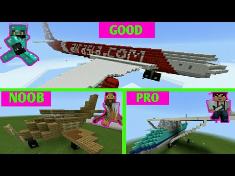 Minecraft Membuat Pesawat Air Asia Di Versi 0 15 0 Noob Pro Good Youtube