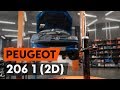 How to change a front shock strut on PEUGEOT 206 1 (2D) [TUTORIAL AUTODOC]