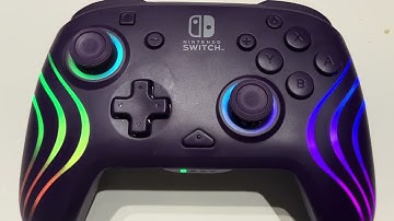 PDP Afterglow Wave Wireless Controller for Nintendo Switch RGB Effects