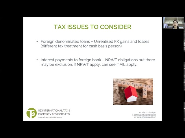 Tax issues for holding an overseas rental property