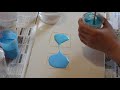 Консистенция состава и материалы для Акриловой заливки. Acrylic fluid pouring.