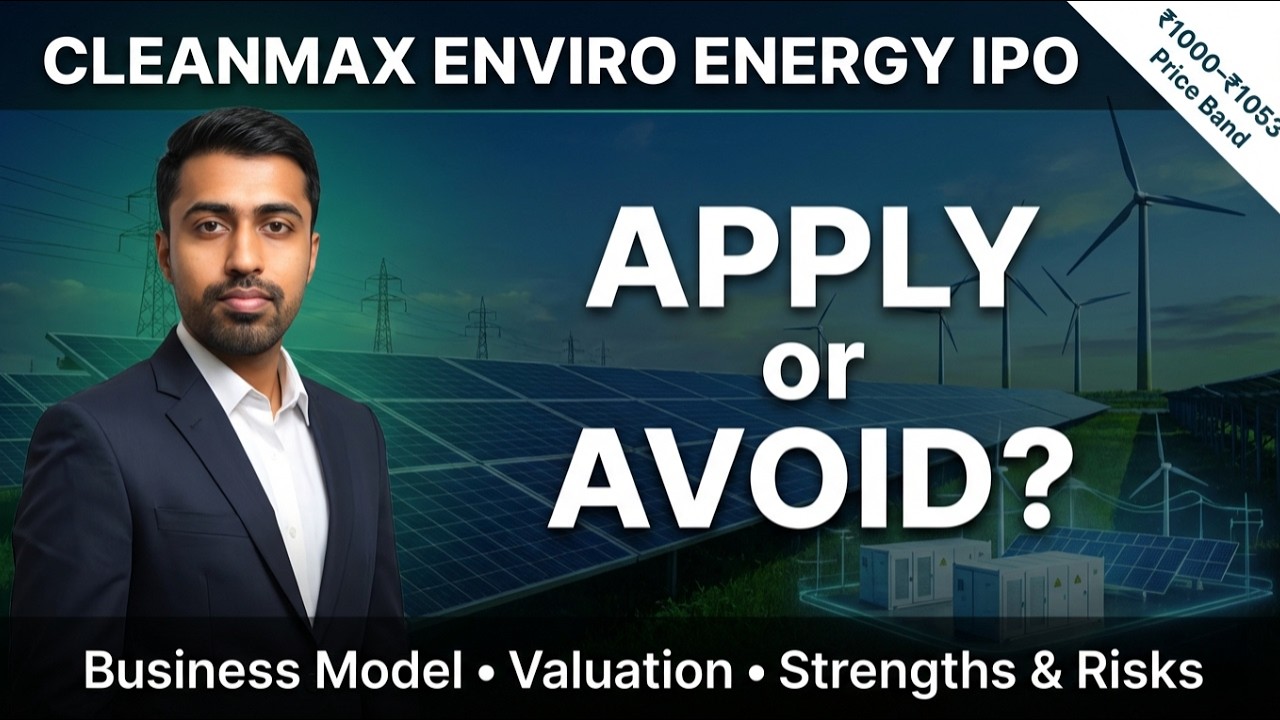CleanMax Enviro Energy IPO Analysis ⚡ Apply or Avoid? | Price Band ₹1053 | Full Truth Revealed