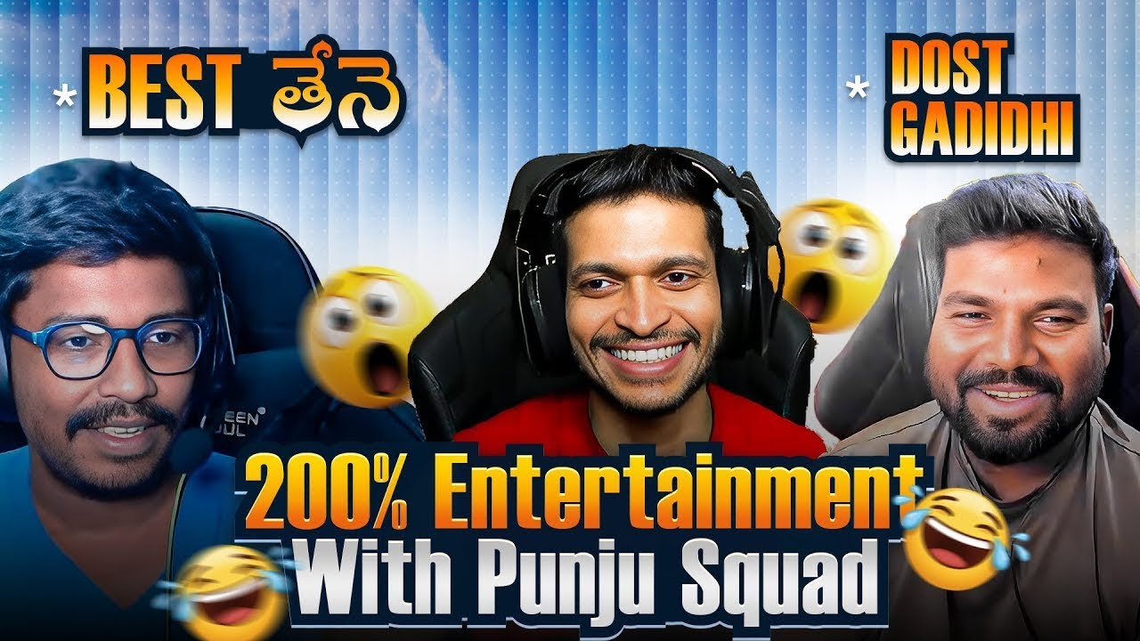 PUNJUSQUAD Vs Telugu Gamer | 200% Comedy  With 