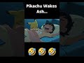 Pikachu Thunder Shocks Ash 