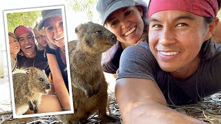 HOW TO Take a Quokka Selfie WITH KIDS! Exploring Western Australia w/ our 3 Kids to Rottnest Island!
