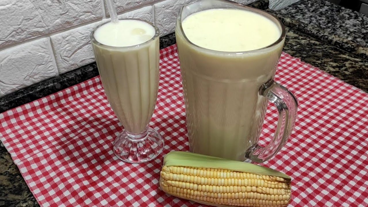 Suco de Milho Verde igual do Rancho de estrada saiu da panela gelou tá pronto!Só 2 espigas uma jarra