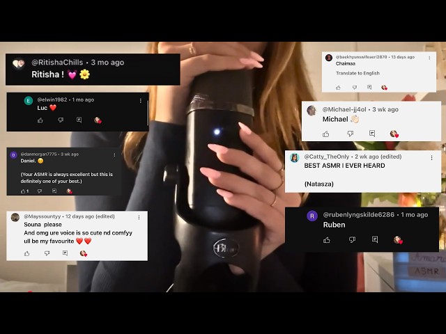 asmr saying my subscribers names 🤍
