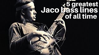 Video thumbnail of "5 Greatest Jaco Pastorius Bass Lines of All Time"