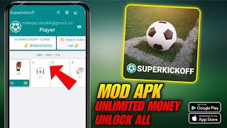 Superkickoff mod apk 🔥 Unlimited Money + All Leagues Unlocked | Android & iOS 2025 screenshot 3