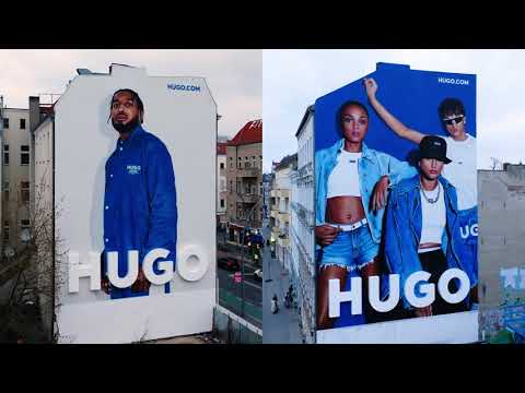 Bold, Blue Murals in Berlin | HUGO