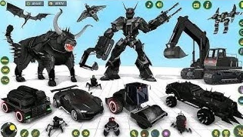 Transformers Dolphin Robot Car Battle Saving City: Red Robot Wars - Android iOS Gameplay