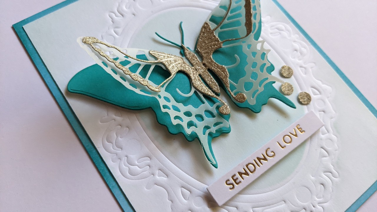 Embossing with Metal Cutting DIes - YouTube
