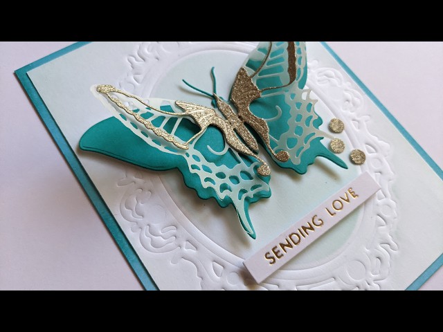 Embossing with Metal Cutting DIes - YouTube