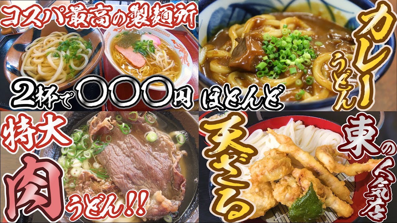 讃岐うどん一気見 さぬき市 坂出市 東かがわ市 丸亀市 香川県の有名人気店4店舗part25 Youtube