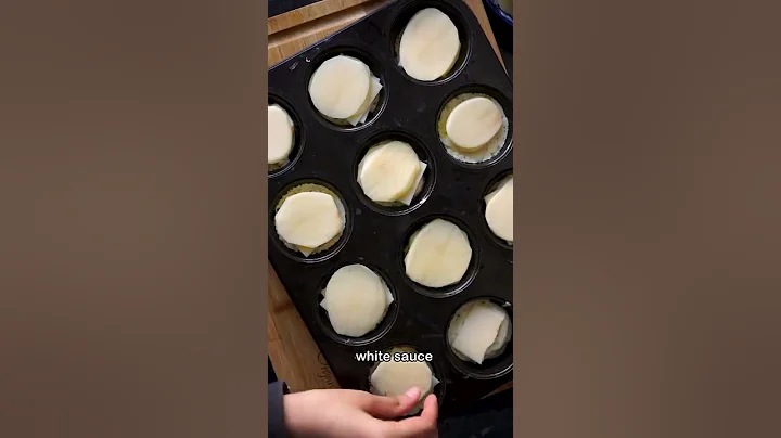 mini potato gratin stacks #shorts