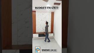 Luxury TV Unit on a Budget 😍 | Trending 2026 Design Under budget #tvunitdesign #budgetinterior #reel