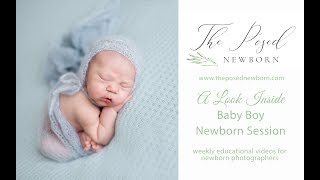 Newborn Photography Session Posing Video - Beanbag Poses