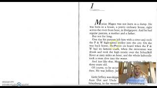 Maniac Magee p1-7 Signpost Notes