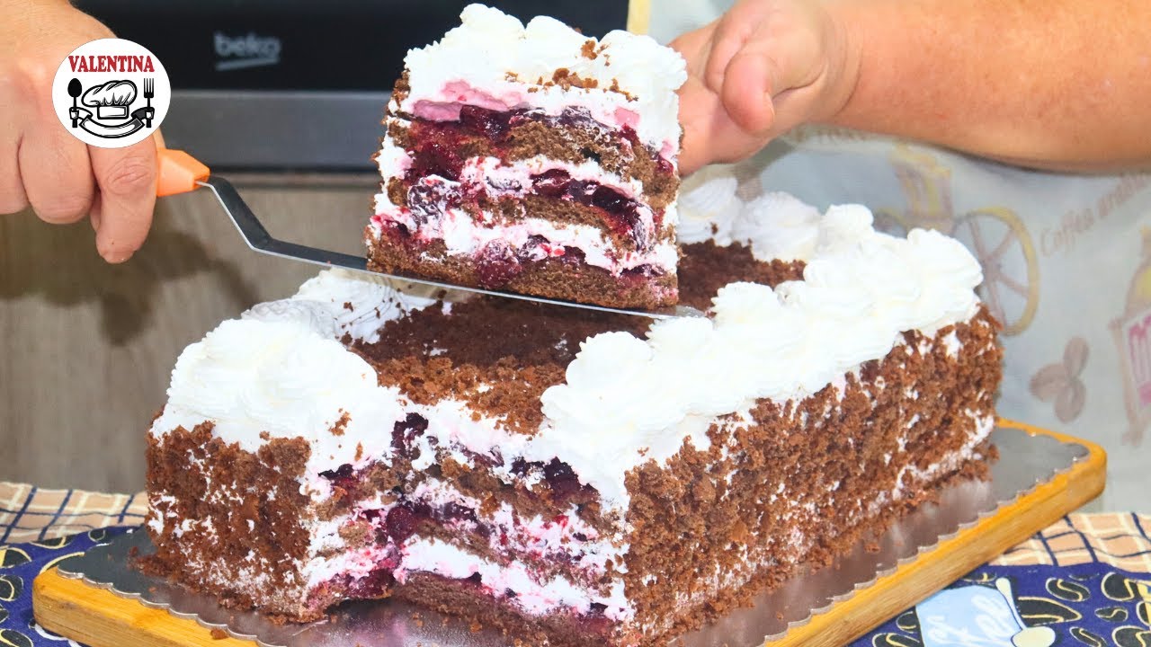 🔊🍰Za 15 minuta će nestati💥Imam najbolji recept za poznatu Schwarzwald tortu❗️-Schwarzwald cake