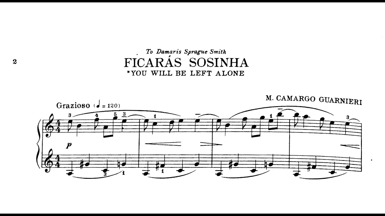 Camargo Guarnieri - Ficarás Sozinha [You will be left alone]