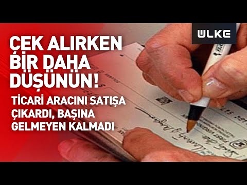 Çek dolandırıcılığına dikkat!